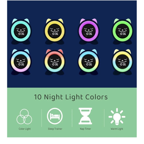 Cute Cat-Shaped White and Black Clock with USB - Picture 4 of 6